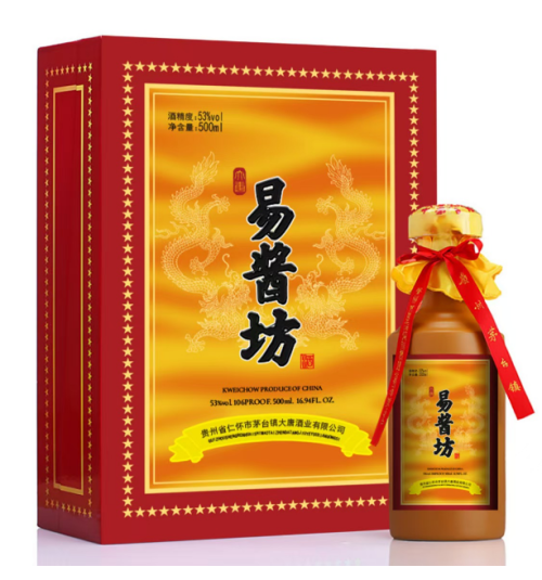 易酱坊酒酱香珍品.高端品味.大师精造.只为传承中国酱香白酒