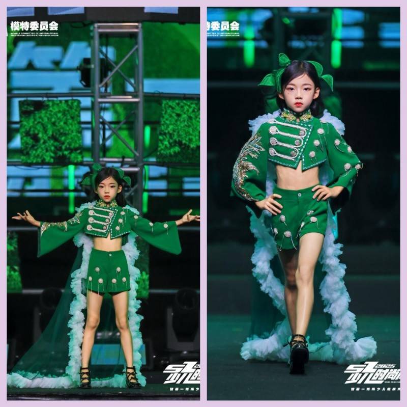 镜头定格潮流锋芒 代言人曾羽嫣 IPASZ少儿时尚周舞台高光集锦