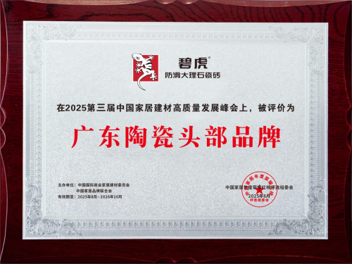 全场大满贯 碧虎蝉联五届中国瓷砖防滑王，实力与地位的巅峰见证