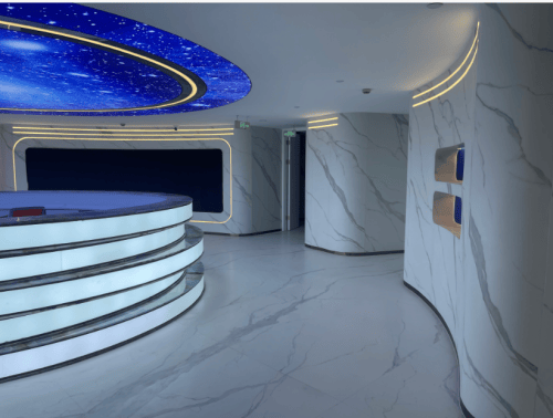 佛山冠睿热弯岩板厂家 独家参展第43届中国(佛山)陶博会