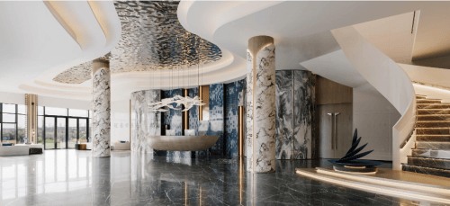 佛山冠睿热弯岩板厂家 独家参展第43届中国(佛山)陶博会