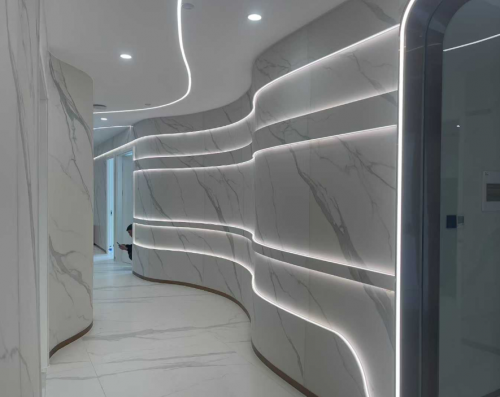 佛山冠睿岩板热弯厂家教你如何辨别烧好的热弯精品