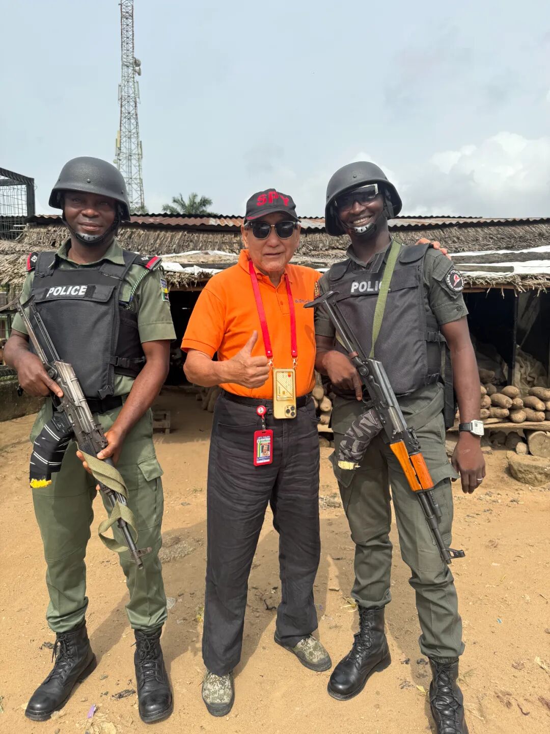 金门安保服务有限公司董事长胡介国带领安保考察团考察阿夸伊博姆州