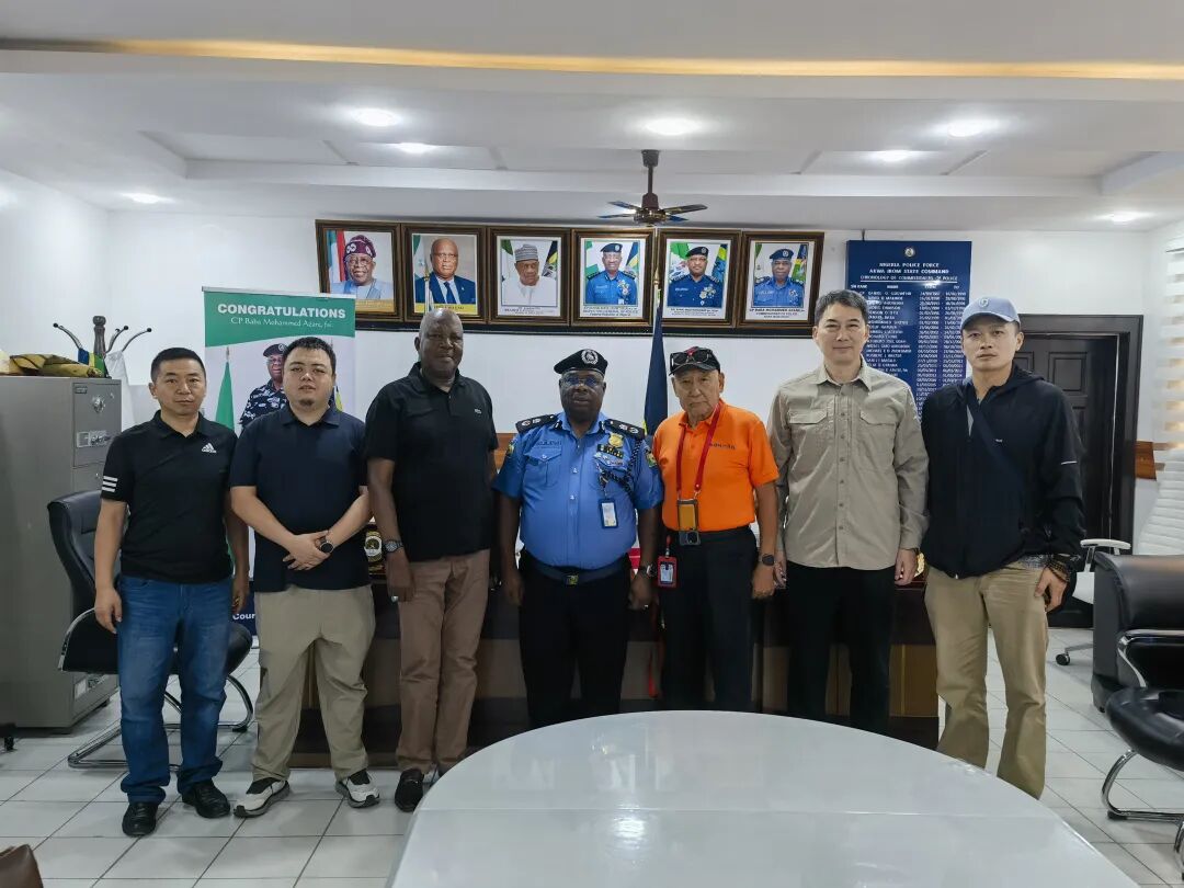 金门安保服务有限公司董事长胡介国带领安保考察团考察阿夸伊博姆州