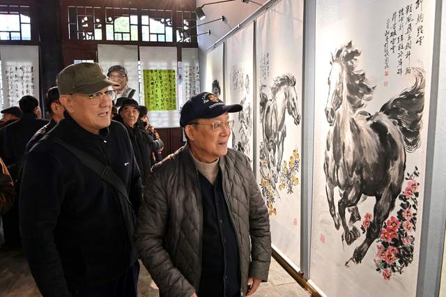翰墨生辉贺丙午 一马当先启新程  ——刘磊水墨马画展于贵阳达德学校旧址隆重开幕
