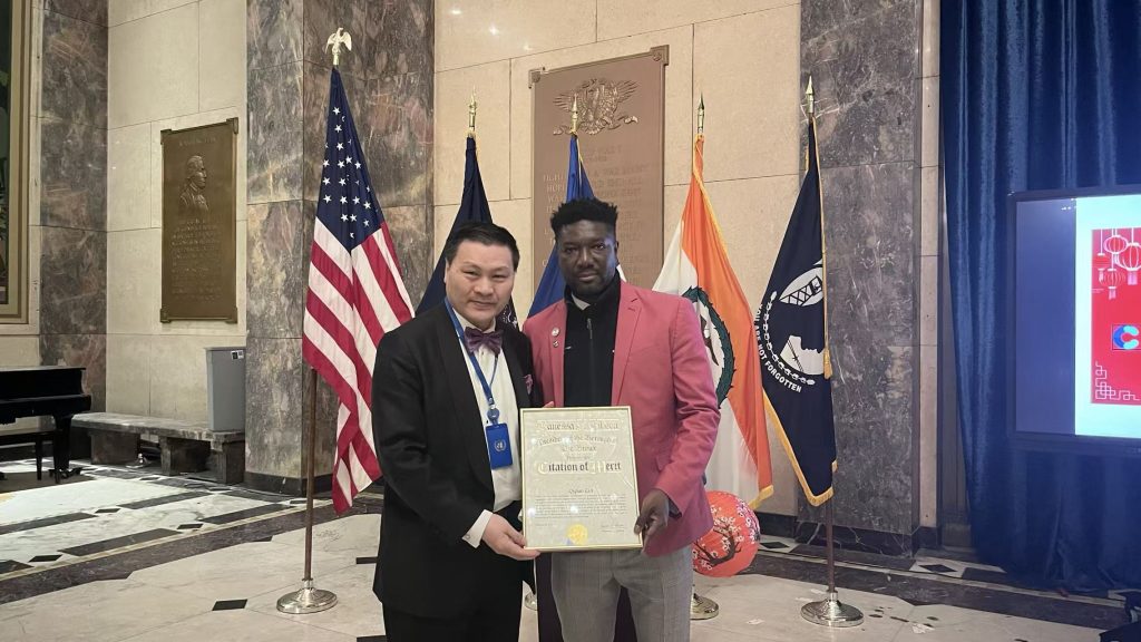 Andy林主席荣获布朗克斯区长功绩奖