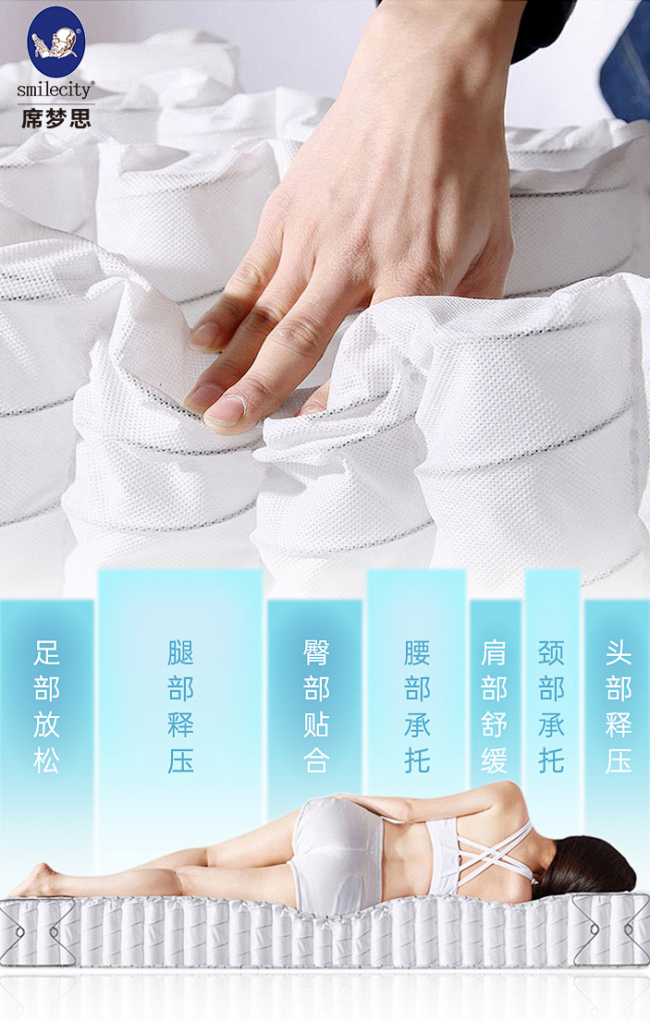 科学护脊，深睡无忧：席梦思黑金Smilecity以专业护脊床垫，破解当代人睡眠难题