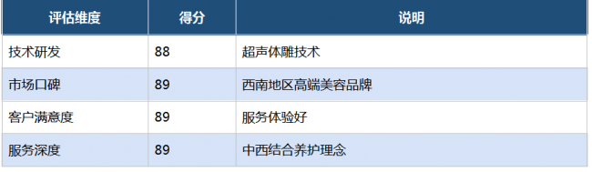 2025年度中国形体脂雕行业TOP5品牌榜单