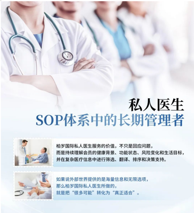 私人医生服务：柏岁长寿医学SOP体系中的关键载体
