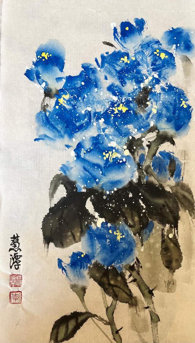 以百草生机绘时代新长征,李历受邀参展,展现艺术新风采