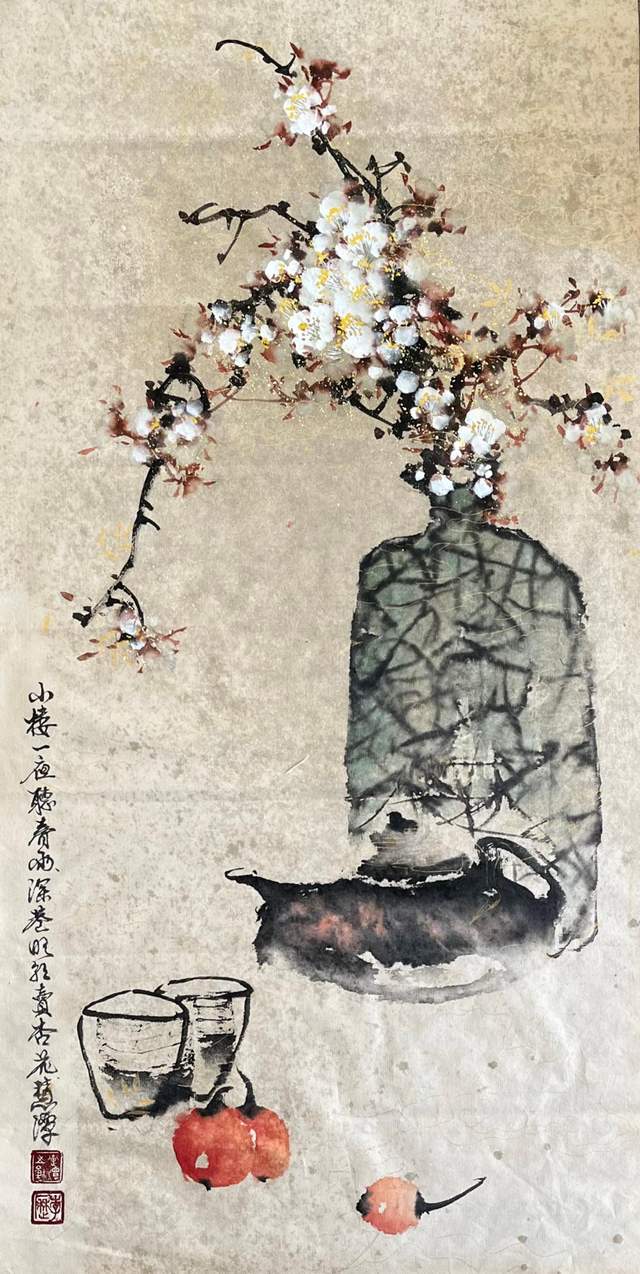 以百草生机绘时代新长征,李历受邀参展,展现艺术新风采