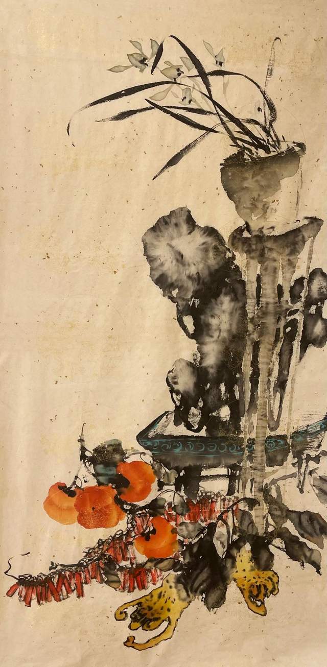 以百草生机绘时代新长征,李历受邀参展,展现艺术新风采