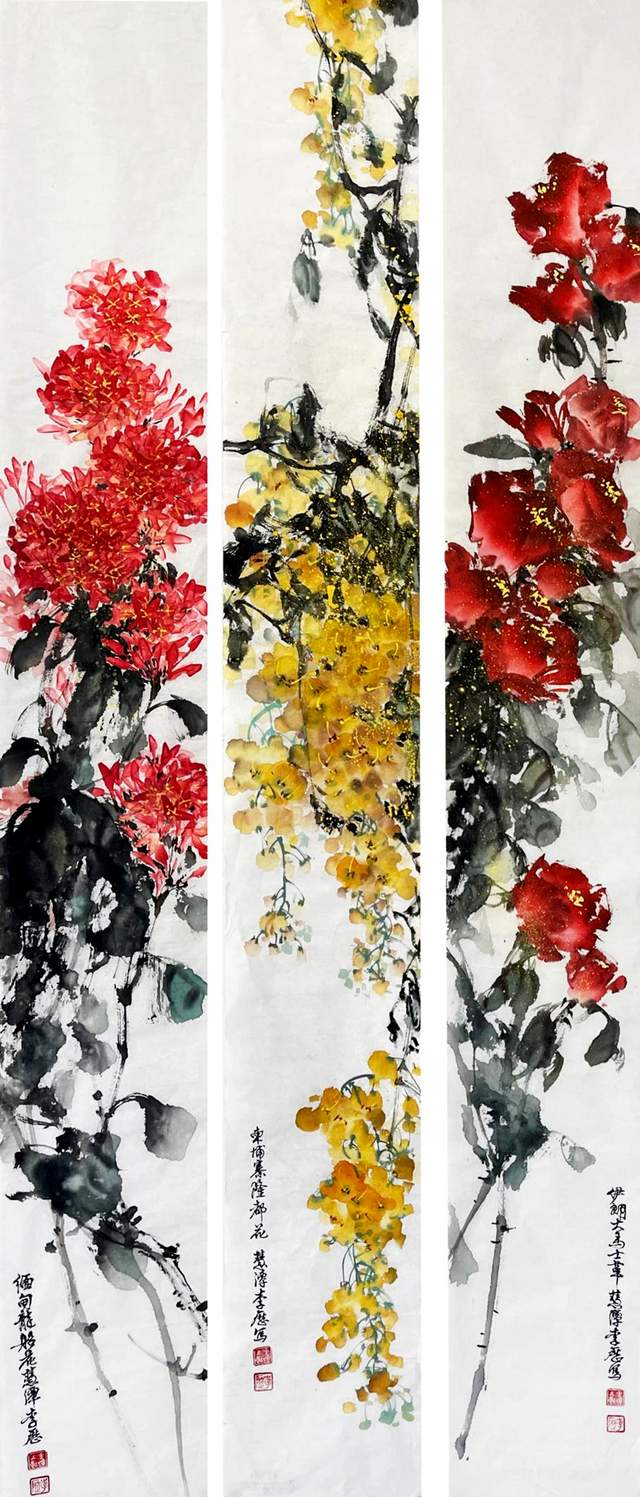 以百草生机绘时代新长征,李历受邀参展,展现艺术新风采